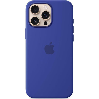 Apple Funda silicona iPhone 16 Pro Max con MagSafe y control cámara, ultramarino