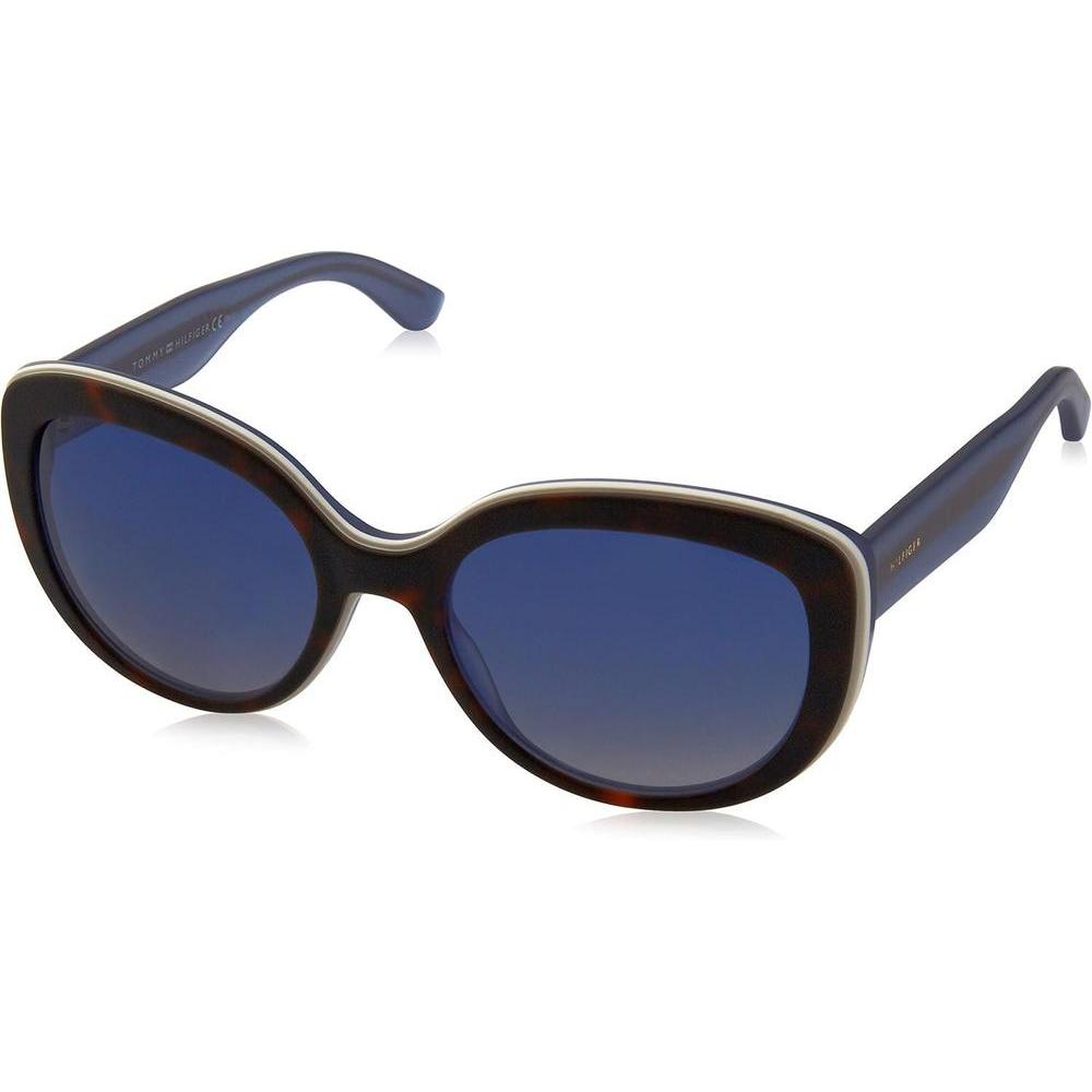 Tommy Hilfiger TH 1354/S K18UY con diseño de marco Havana mate y detalles en blanco, ideales para un look moderno y elegante
