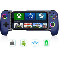 Gamtoure Wireless Controller con Joysticks Hall Effect, diseño ergonómico y RGB para iPhone/Android, ideal para juegos en la nube