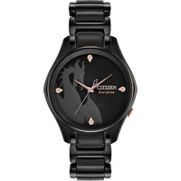Reloj Citizen Eco-Drive Disney de acero inoxidable para mujer modelo Maléfica, diseño elegante y sofisticado