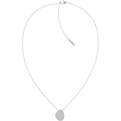 Collar de mujer Calvin Klein de acero inoxidable con cristales y diseño escultórico reversible de doble cara