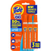 Tide To Go - Quitamanchas estilo bolígrafo para ropa, removedor instantáneo, ideal para viajes, 3 unidades