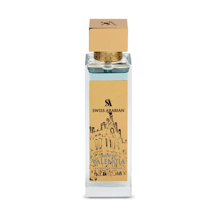 Perfume Spirit of Valencia de Swiss Arabian, cítrico, floral y ámbar, unisex, longue durée, regalo ideal