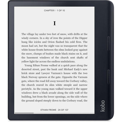 Kobo Sage eReader con pantalla HD resistente al agua, brillo ajustable, Bluetooth, WiFi y 32 GB de almacenamiento