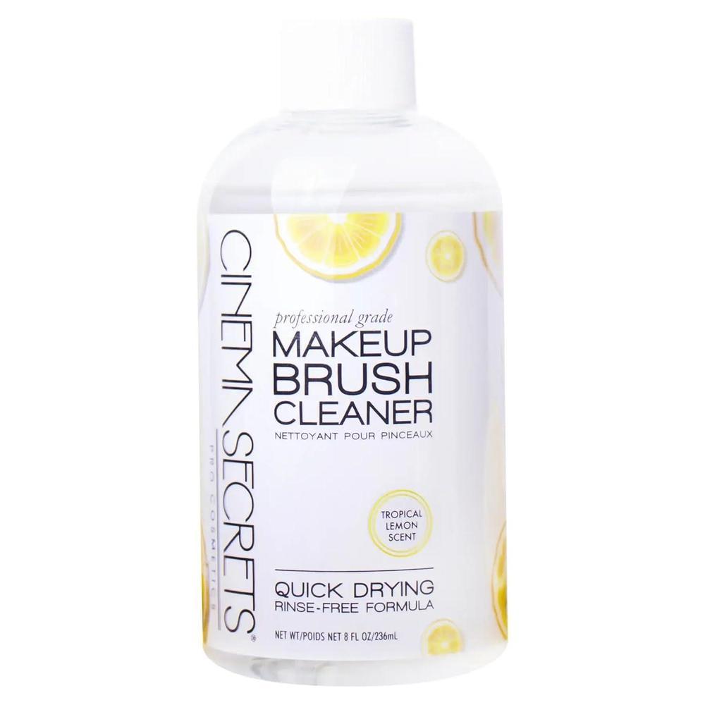 Limpiador profesional de brochas de maquillaje Cinema Secrets, fórmula rápida y sin enjuague, elimina maquillaje resistente