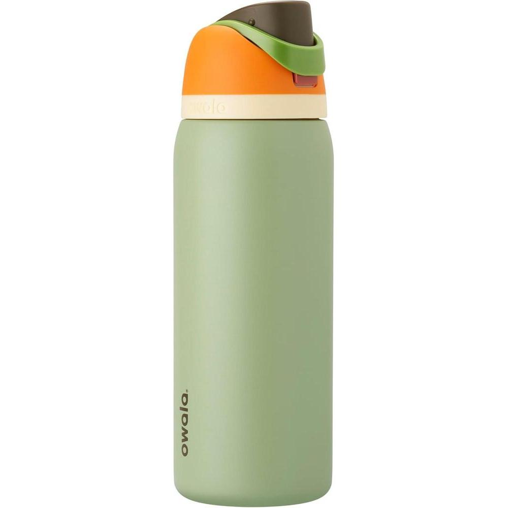 Botella de agua Owala FreeSip de acero inoxidable aislada, sin BPA, incluye sorbete, ideal para deportes y viajes