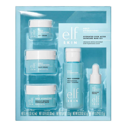 Hydrated Ever After Mini Kit de Cuidado de la Piel: Limpiador, Removedor de Maquillaje, Hidratante y Crema para Ojos