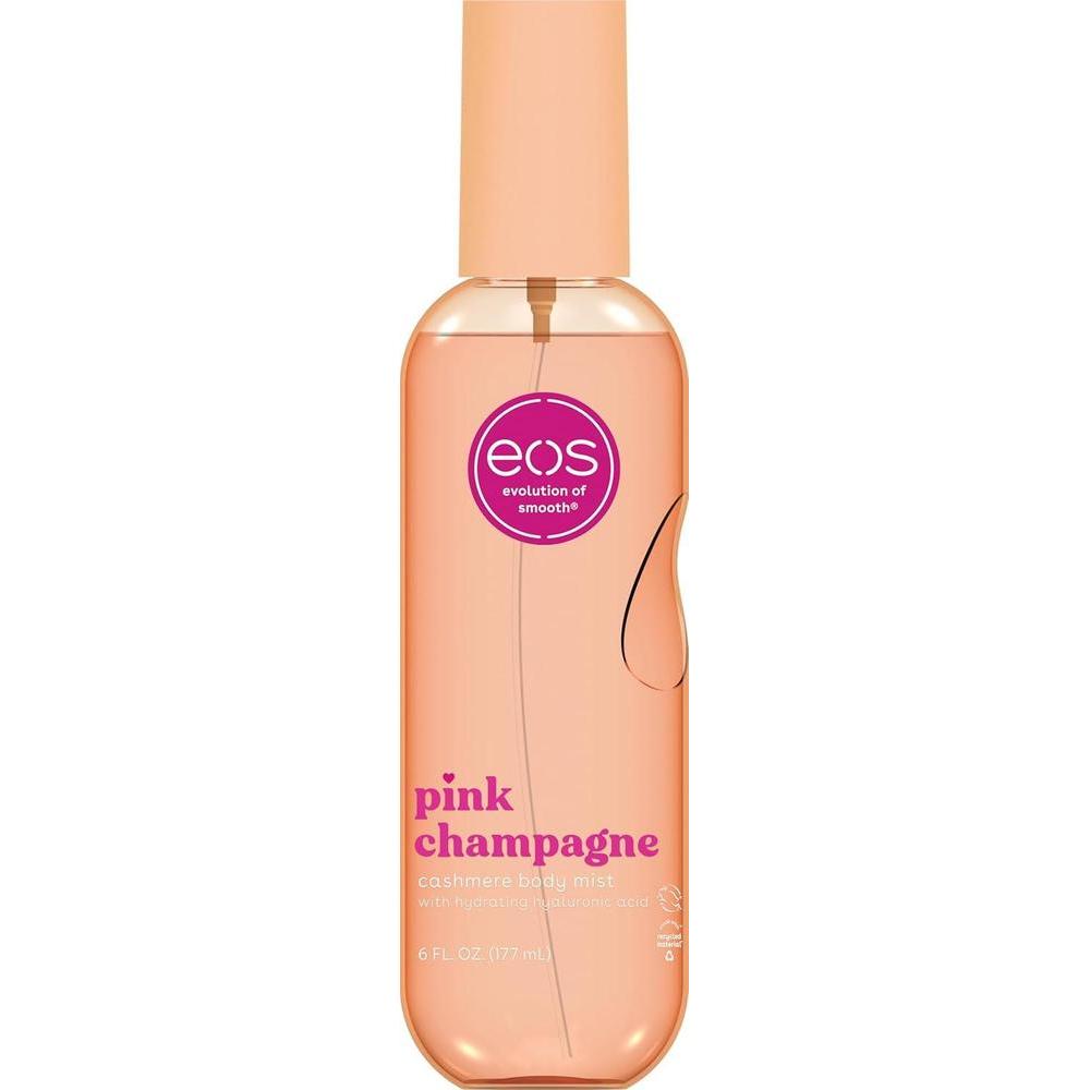eos Spray corporal de cachemira con champán rosa, hidratante y vegano, para mujeres, también niebla para el cabello