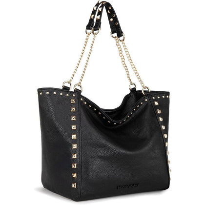 Montana West - Bolso de mano grande con asa superior sobredimensionada y bolsos con cadena elegante para mujer