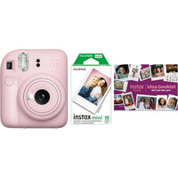 FUJIFILM INSTAX MINI 12 Color Rosa, Cámara Instantánea con Modo Selfie, Incluye Película y Accesorios
