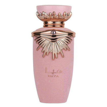 Lattafa Haya Eau de Parfum Spray para mujer, 100 ml, una fragancia refrescante y sofisticada con elegancia natural.