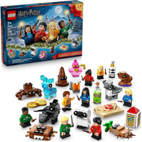 Calendario de Adviento LEGO Harry Potter 2025 con sorpresas construibles, incluye minifiguras de personajes emblemáticos