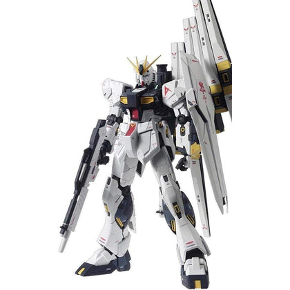 Bandai 5055454 Rx-93 Nu Gundam (Ver. Ka) MG Model Kit, de Char's Counterattack, blanco/negro