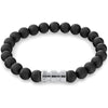 Calvin Klein Pulsera para hombre con diseño moderno de metal en acero inoxidable y cuentas redondas