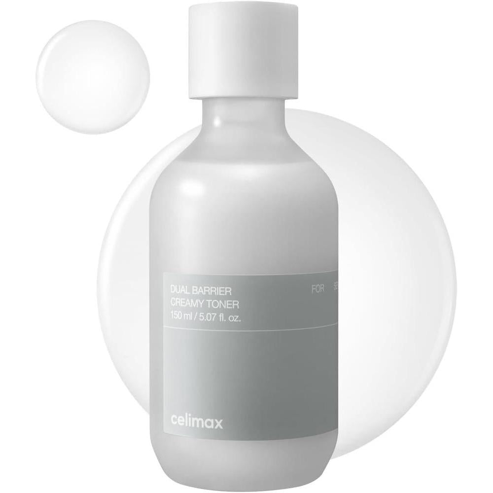 Celimax Tónico Cremoso de Doble Barrera con Ceramidas y Péptidos, Libre de Aceite y Alcohol, Hidratante y Astringente Facial