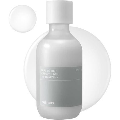 Celimax Tónico Cremoso de Doble Barrera con Ceramidas y Péptidos, Libre de Aceite y Alcohol, Hidratante y Astringente Facial