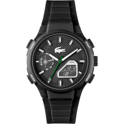 Lacoste LC33 Reloj analógico-digital para hombre con correa de silicona, resistente al agua, contemporáneo y deportivo