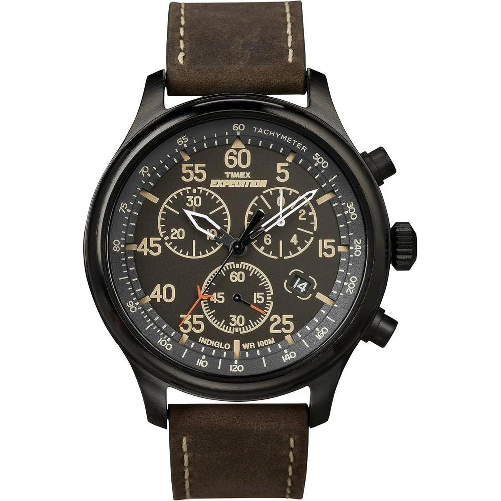 Timex Expedition Field Chronograph para Hombre con Correa Ajustable, Cronógrafo, Luz INDIGLO y Resistencia al Agua