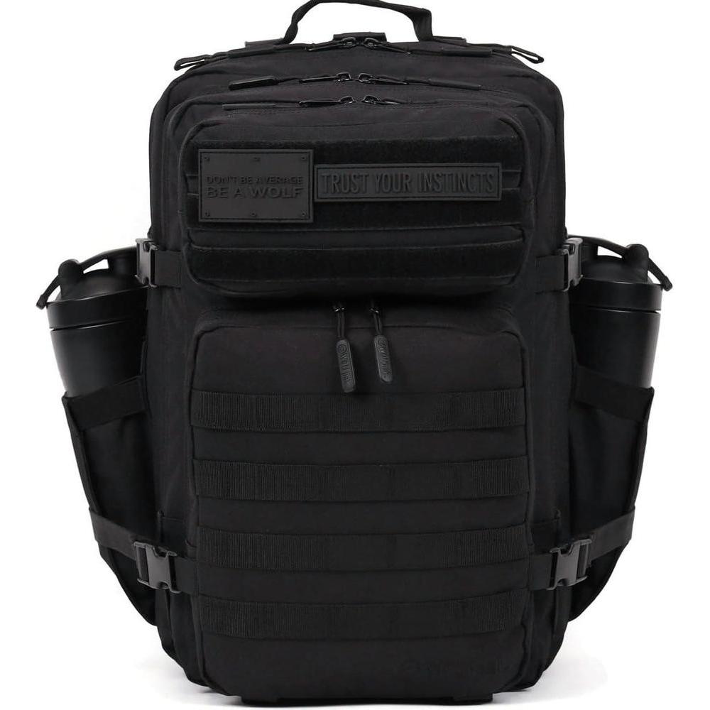 Mochila Táctica WOLFpak 45L Edición Nightshade, resistente al agua, ideal para camping, senderismo y gimnasio, personalizable con parches