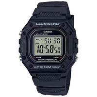 Casio Serie W218H, reloj digital para hombre, sumergible, con cronómetro, cronógrafo, LED y alarma