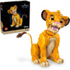 LEGO Disney Young Simba para adultos, figura de Disney para construir y exhibir, nostalgia y creatividad para fanáticos de las películas