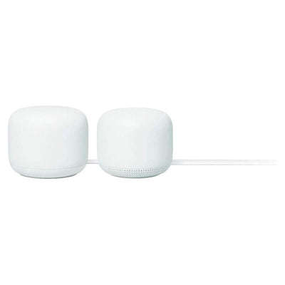 Google Nest Wifi - Sistema Wi-Fi para hogar con extensor de señal, router de malla para Internet inalámbrico, incluye 2 piezas