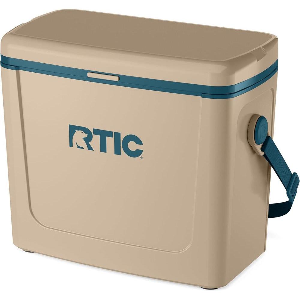 RTIC Enfriador de viaje, aislado duro portátil con correa y asa, perfecto para exteriores, playa, picnic y camping