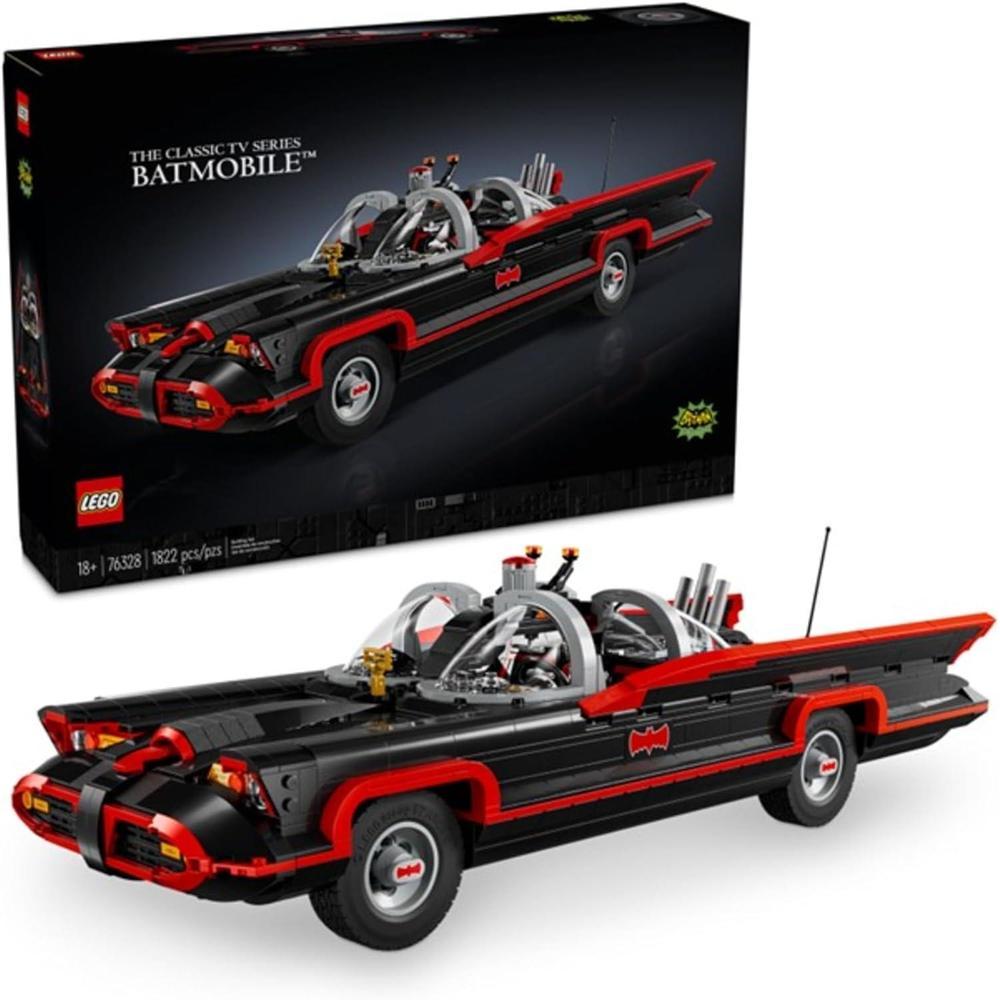 LEGO DC Batman: Set de construcción del clásico Batmobile de la serie de TV de 1966, ideal para fans adultos y coleccionistas