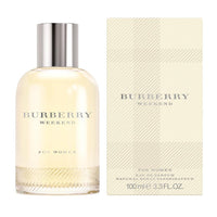 Burberry Weekend Eau De Parfum para mujer con notas de mandarina, rosa, flor de durazno y sándalo, larga duración