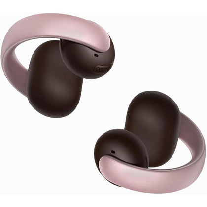 Auriculares Soundcore AeroClip Anker Oído Abierto, Comodidad Adaptativa, Llamadas 4 Mics IA, Marrón Rosado
