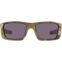 Oakley Gafas de sol rectangulares Fuel Cell para hombre con lentes Prizm Grey y óptica HDO para claridad y protección UV