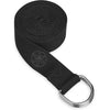 Gaiam Correa de yoga de alta calidad con hebilla de anillo en D metal ajustable, ideal para estiramiento y fitness, longitud 182.88 cm.