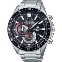 Casio Reloj de cuarzo para hombre con correa de acero inoxidable, modelo EFV620D-1A4V, color tono plateado
