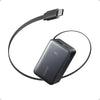 Anker Nano Power Bank, cargador portátil de 10,000 mAh con cable retráctil de alta potencia y pantalla inteligente