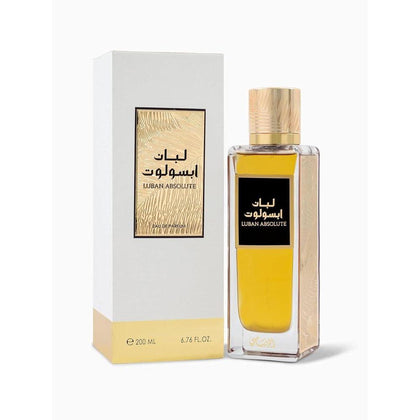 Rasasi Luban Absolute para Unisex, fragancia EDP con mezcla floral de violeta, olibanum, pimienta negra y más