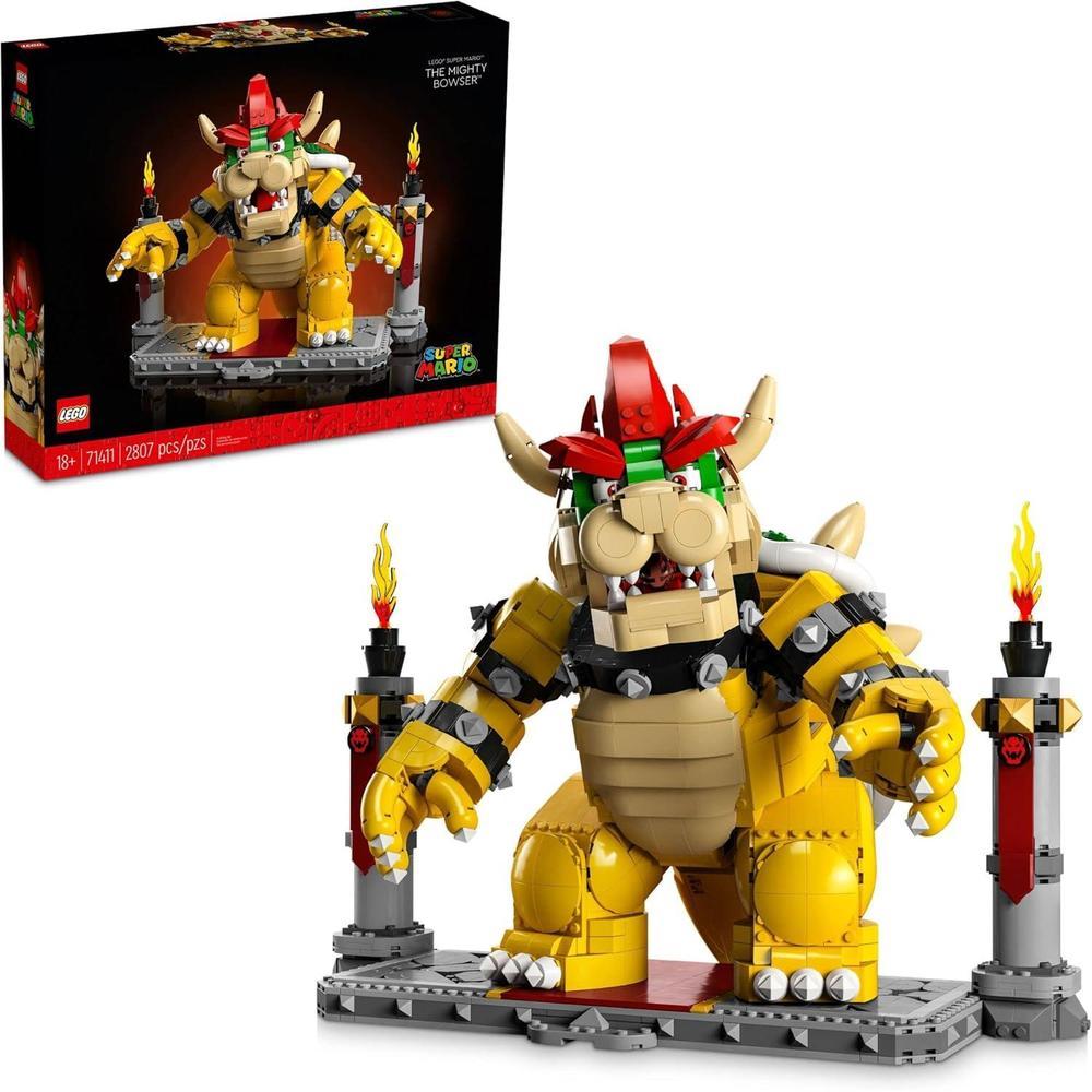 LEGO Super Mario El Poderoso Bowser, Kit de Construcción de Modelo 3D, Figura Articulable Coleccionable con Plataforma de Batalla