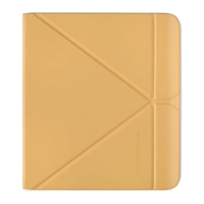 Kobo Libra Colour SleepCover | Amarillo mantequilla | Tecnología Sleep/Wake, soporte de 2 vías, cuero vegano, compatible