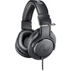 Audio-Technica ATH-M20x Audífonos profesionales de estudio, color negro, controladores de 40 mm, largo de cable de 3 m.