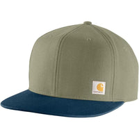 Gorra Carhartt de ala plana para hombre con tecnología FastDry para confort superior y ajuste seguro con cierre de plástico