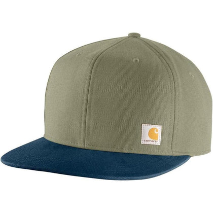 Gorra Carhartt de ala plana para hombre con tecnología FastDry para confort superior y ajuste seguro con cierre de plástico