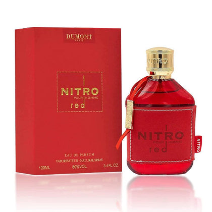 Dumont Nitro Red Eau De Parfum: Perfume de lujo masculino con fragancia frutal, amaderada, floral y de larga duración