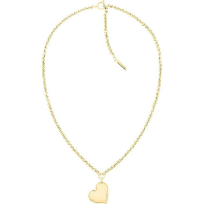 Collar colgante para mujer de acero inoxidable Calvin Klein con dije de corazón y cierre de pinza de langosta