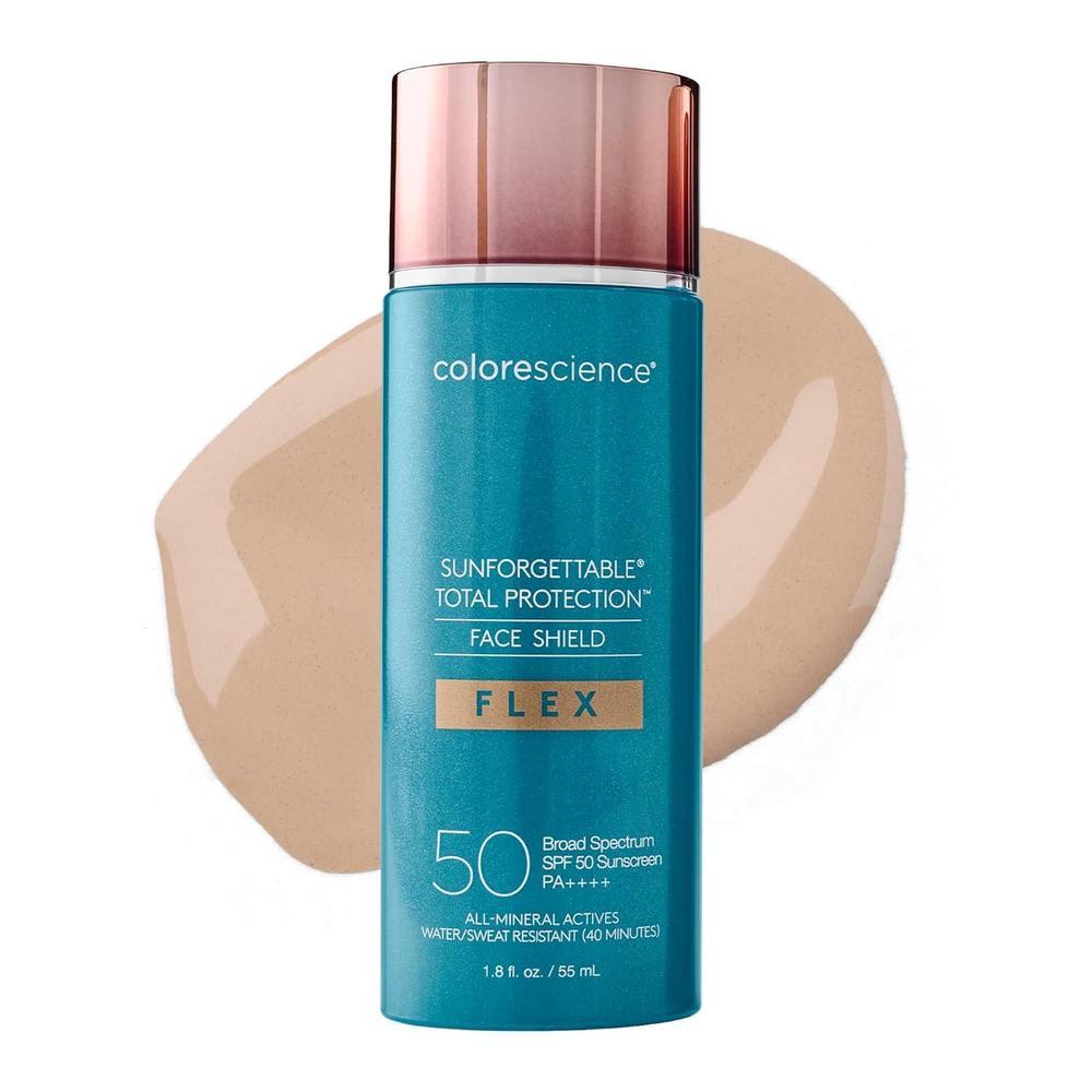 Protector Solar Facial Colorescience Face Shield Flex SPF 50, Óxido De Zinc 12%, 53.2g