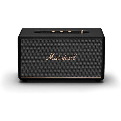 Altavoz Bluetooth Marshall Stanmore III, color negro, con sonido envolvente y diseño sostenible, compatible con smartphones y televisores