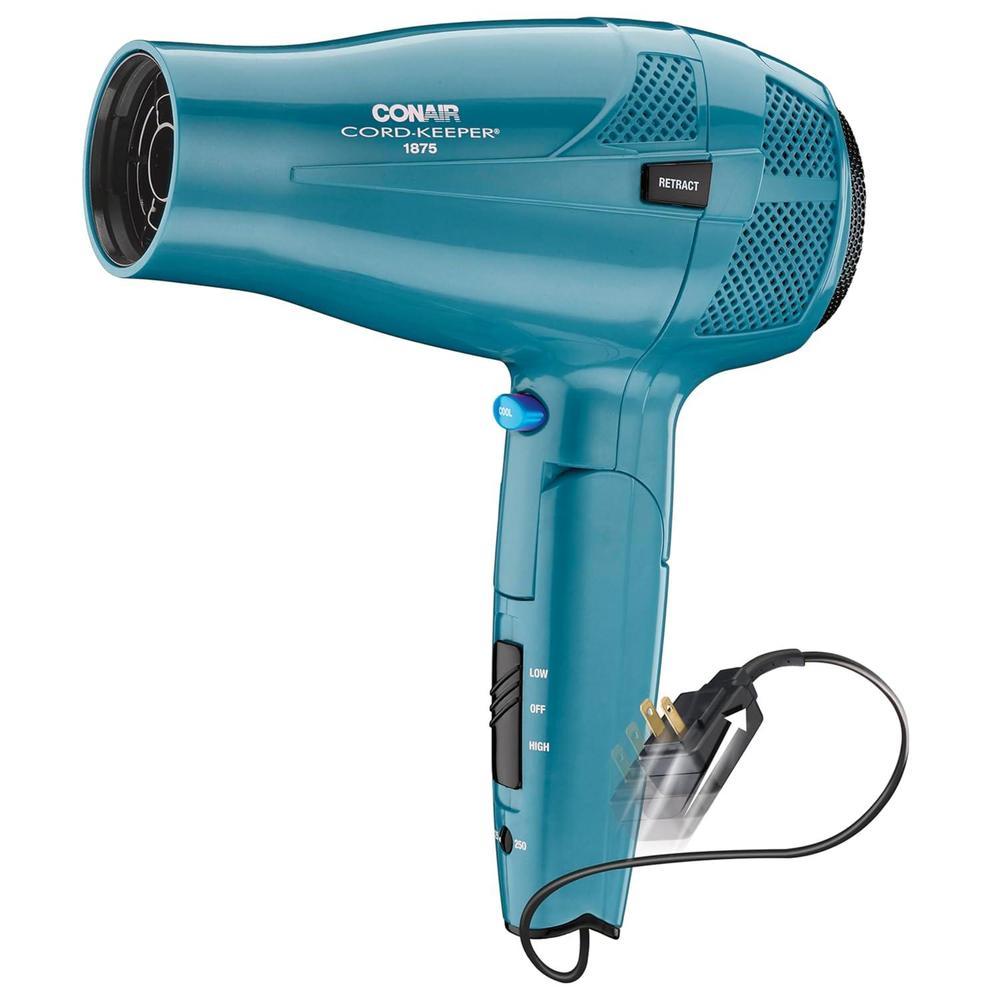 Secador de Pelo iónico Conair con Mango Plegable y Guardacables, Tecnología de Acondicionamiento Iónico, Modelo 289L