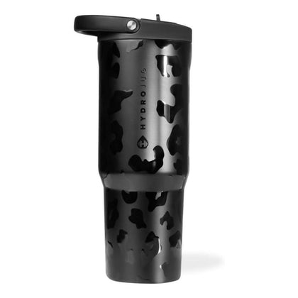 HydroJug Sport Botella de acero inoxidable con popote y diseño ergonómico a prueba de fugas, reutilizable, apta para lavavajillas