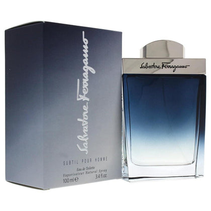 Subtil Eau de Toilette para Hombres de Salvatore Ferragamo, fragancia clásica y elegante con cardamomo y jengibre