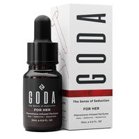 GODA Perfume de feromonas para mujer con fragancia duradera a jazmín y rosa, vegano, libre de crueldad