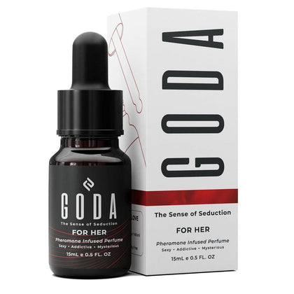 GODA Perfume de feromonas para mujer con fragancia duradera a jazmín y rosa, vegano, libre de crueldad