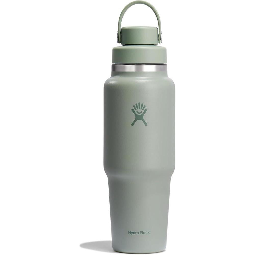 Hydro Flask Botella de viaje con tapa flexible, a prueba de fugas e ideal para mantener bebidas frías, color agave